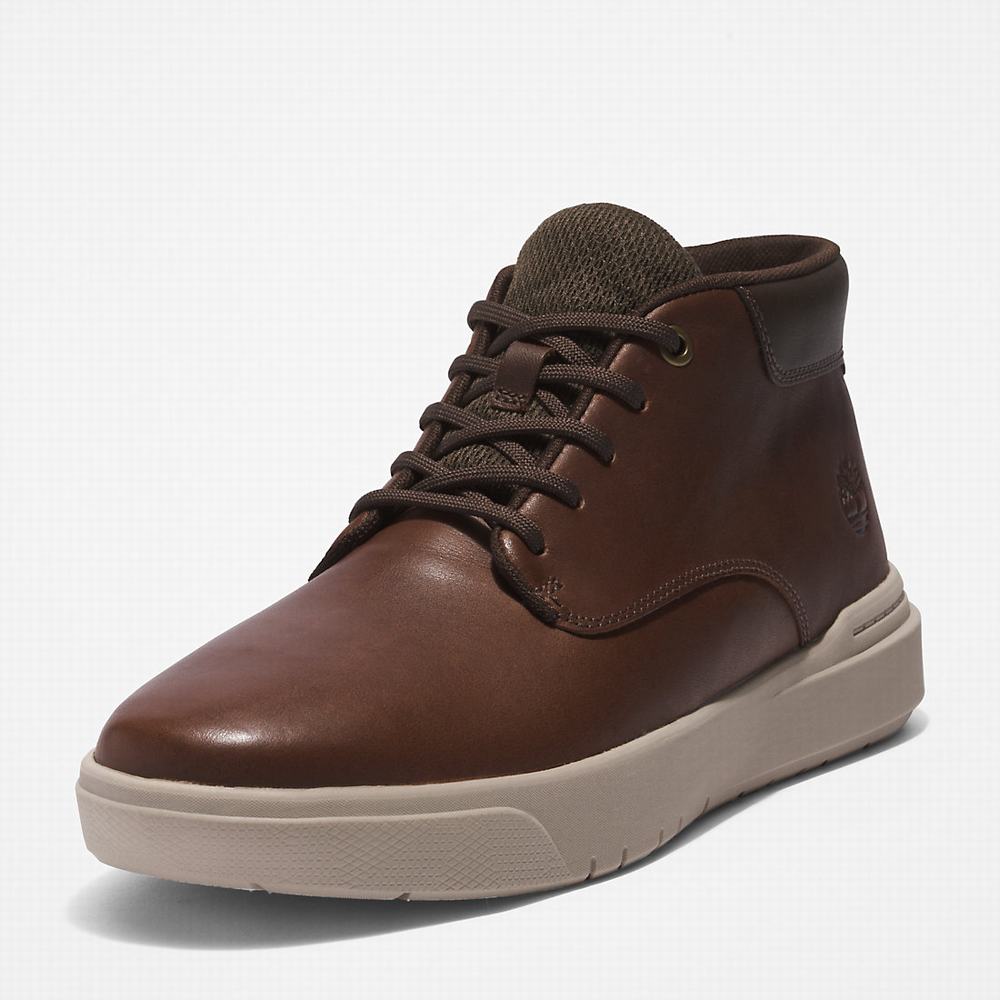 Cizmy Timberland Seneca Bay Chukka Panske Hnede | QN9063784