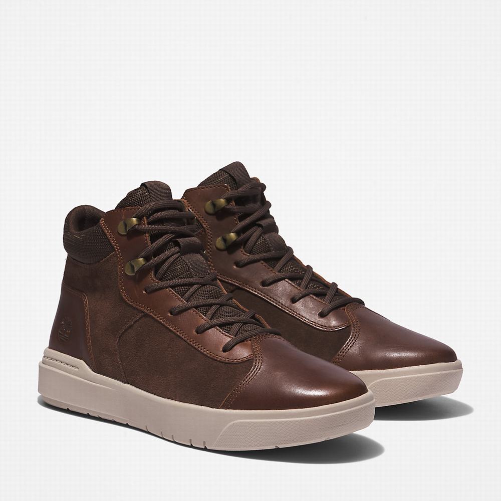 Cizmy Timberland Seneca Bay Chukka Panske Tmavo Hnede | XR6437815