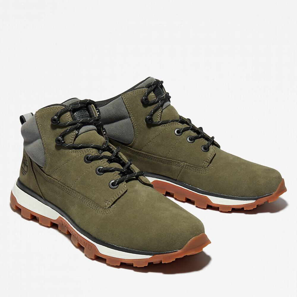 Cizmy Timberland Treeline Chukka Panske Tmavo Zelene | EU0173649