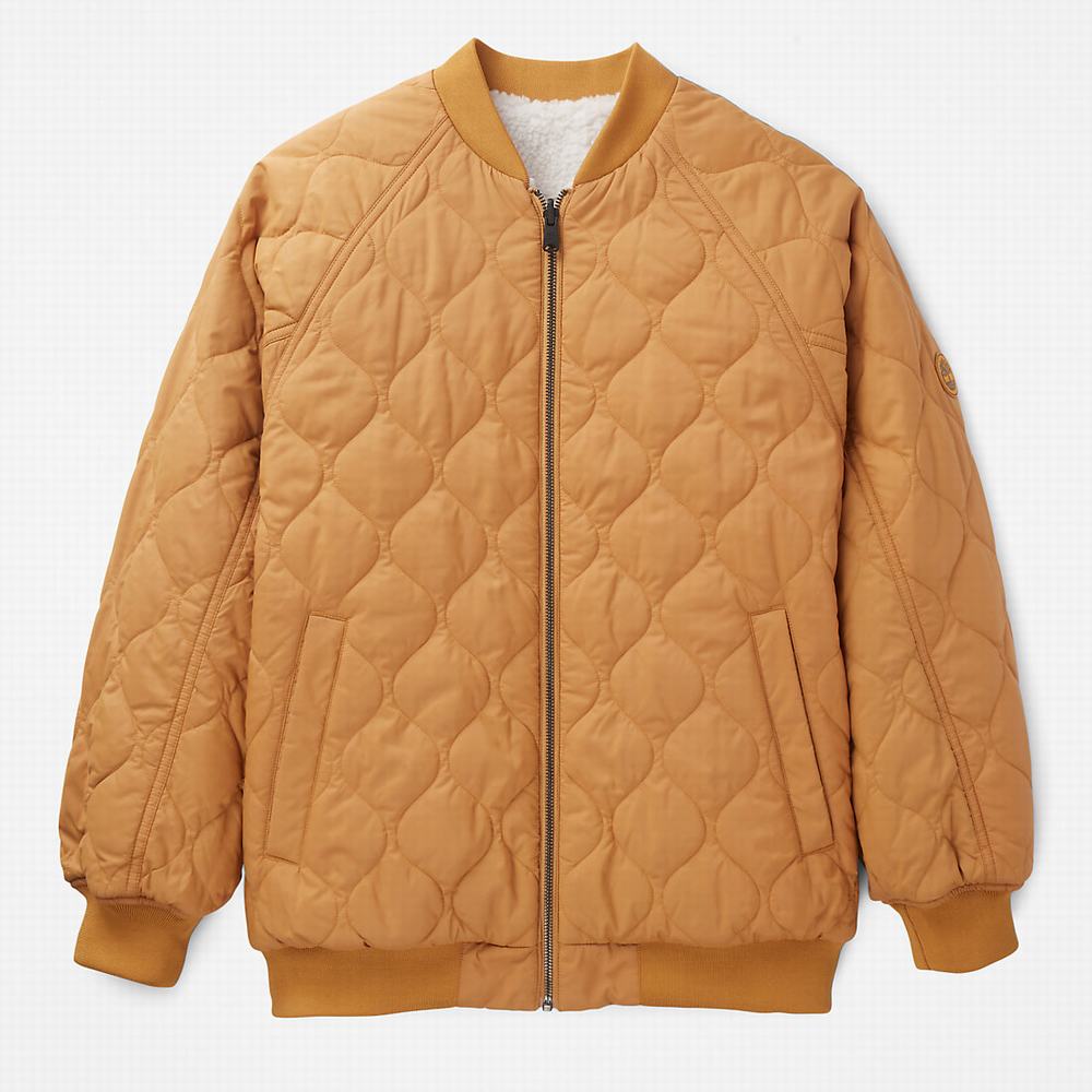 Flísové Bundy Timberland Reversible Fleece Bomber Damske Žlté | QT8192450