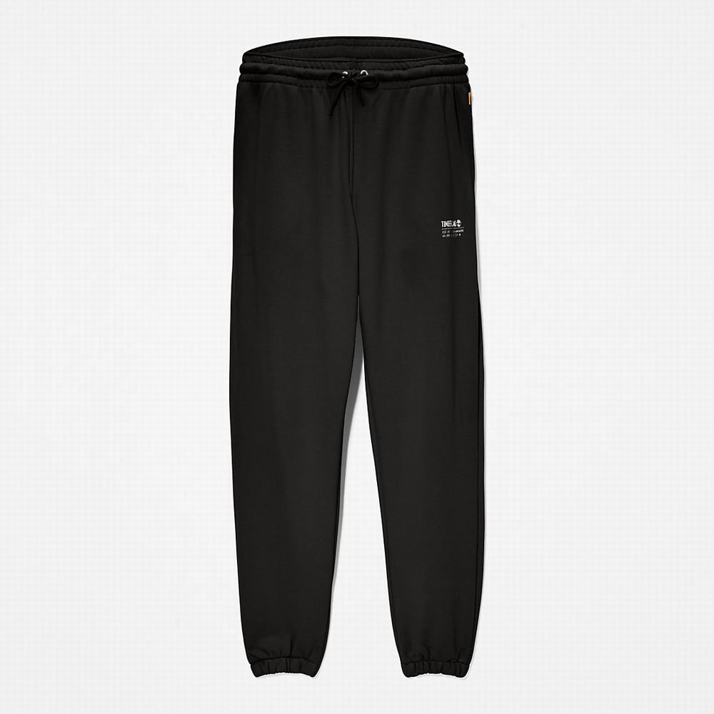 Jogger Nohavice Timberland Luxe Pohodlie Essentials Refibra™ Tracksuit Bottoms Panske Čierne | IO9061274