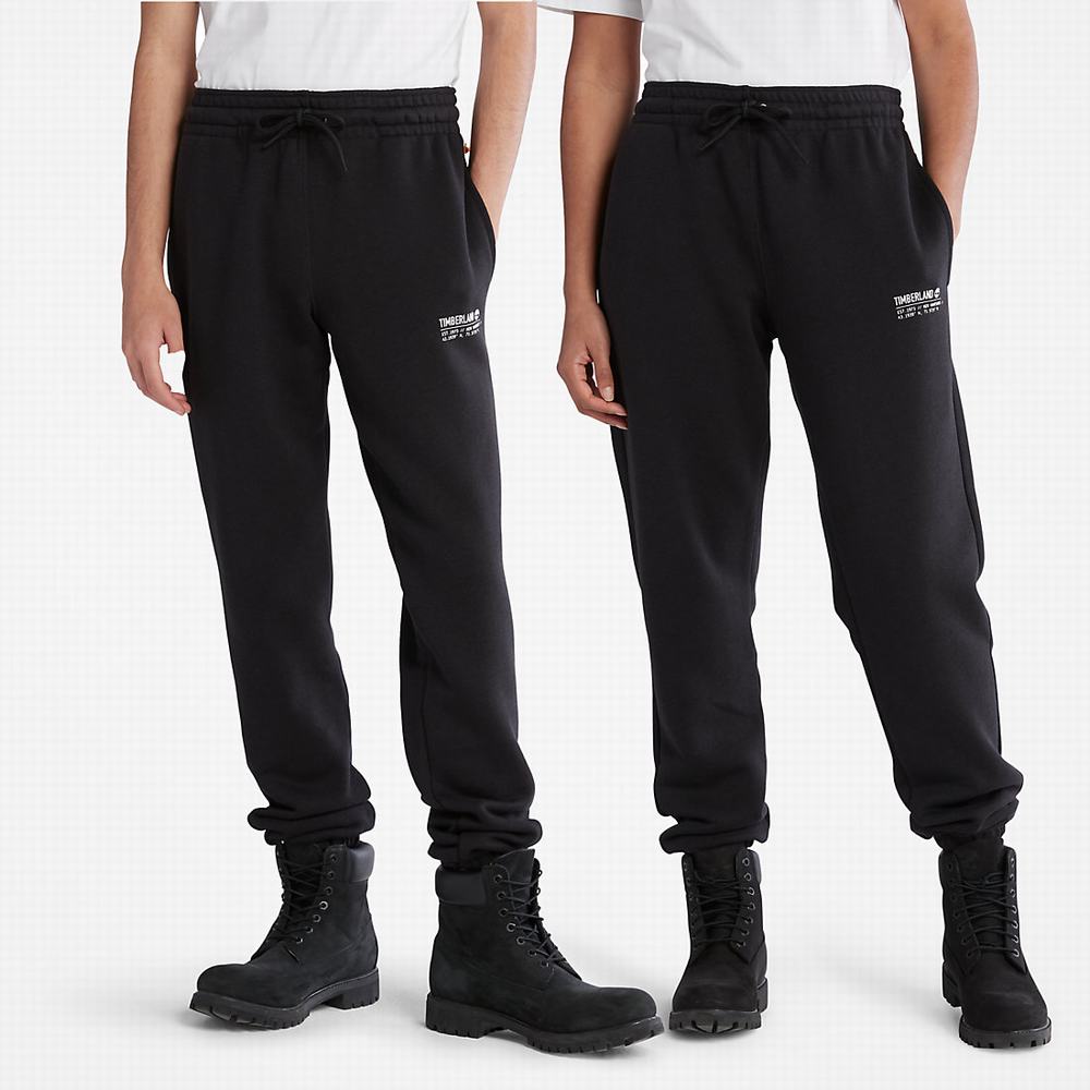 Jogger Nohavice Timberland Luxe Pohodlie Essentials Refibra™ Tracksuit Bottoms Panske Čierne | IO9061274