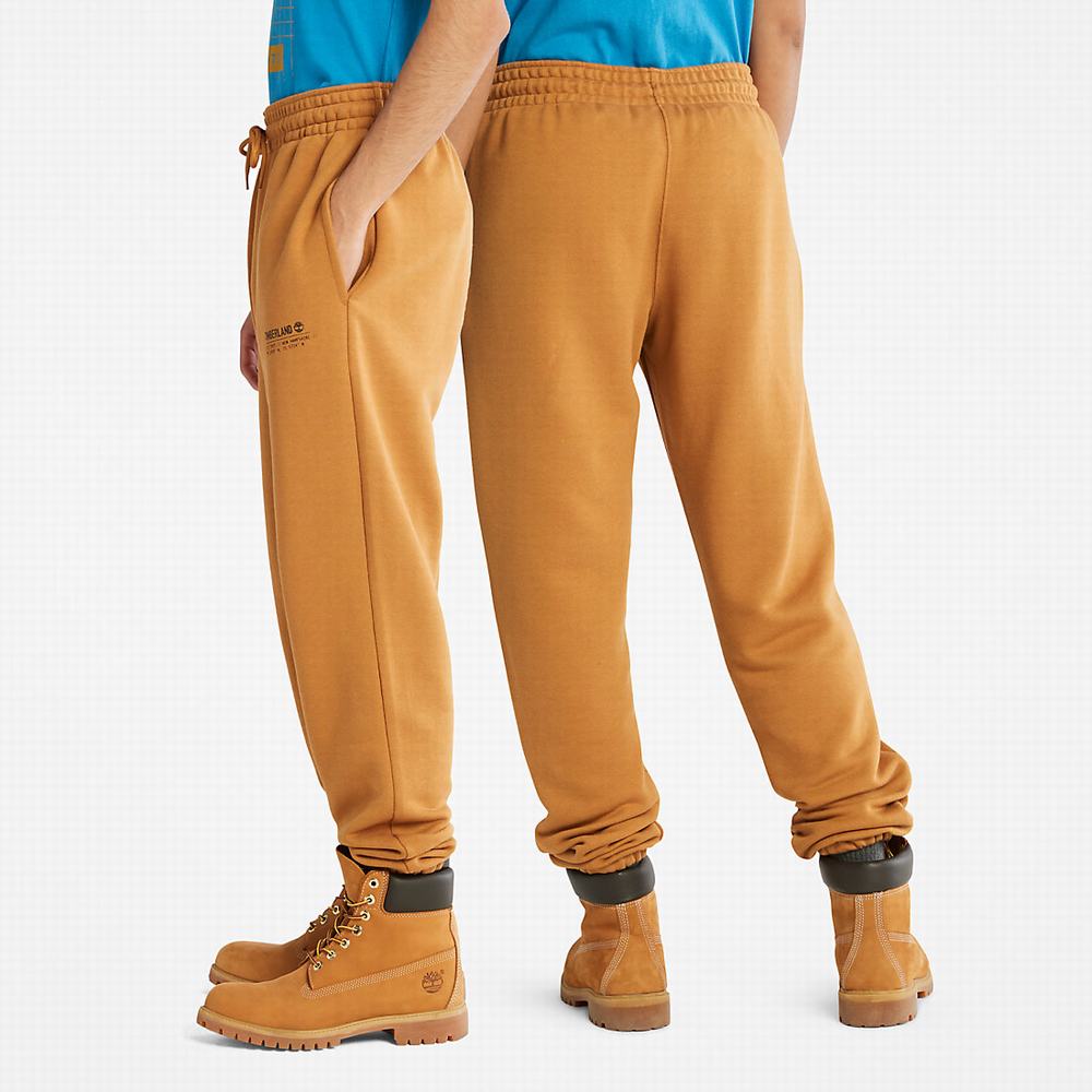 Jogger Nohavice Timberland Luxe Pohodlie Essentials Refibra™ Tracksuit Bottoms Panske Svetlo Hnede | YK5806239