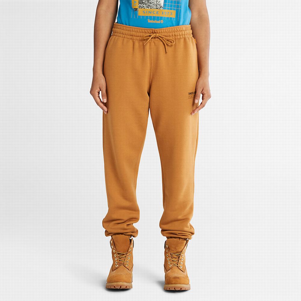 Jogger Nohavice Timberland Luxe Pohodlie Essentials Refibra™ Tracksuit Bottoms Panske Svetlo Hnede | YK5806239