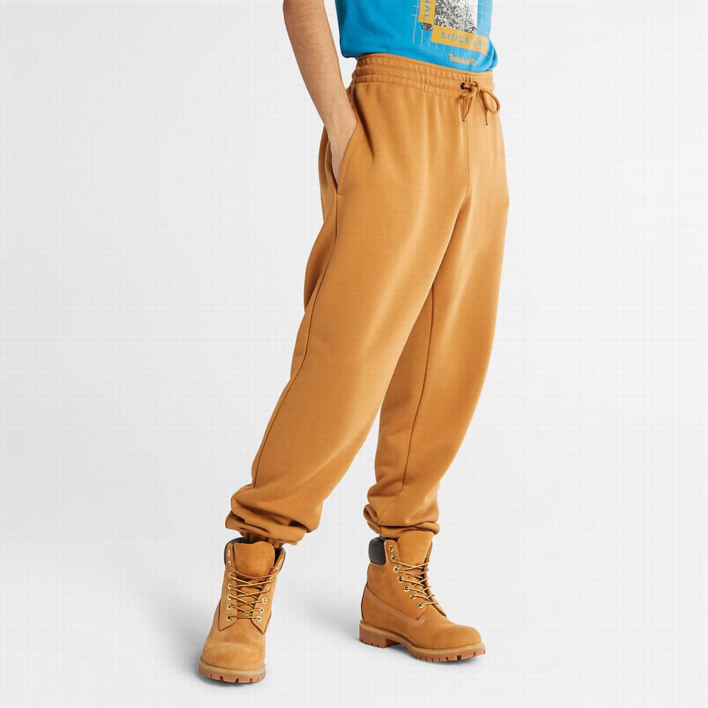 Jogger Nohavice Timberland Luxe Pohodlie Essentials Refibra™ Tracksuit Bottoms Panske Svetlo Hnede | YK5806239