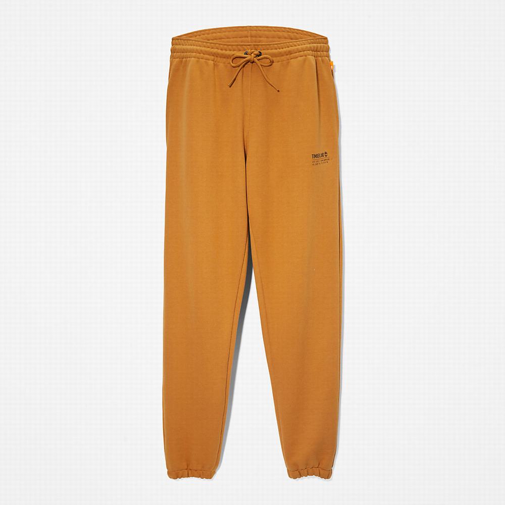 Jogger Nohavice Timberland Luxe Pohodlie Essentials Refibra™ Tracksuit Bottoms Panske Svetlo Hnede | YK5806239