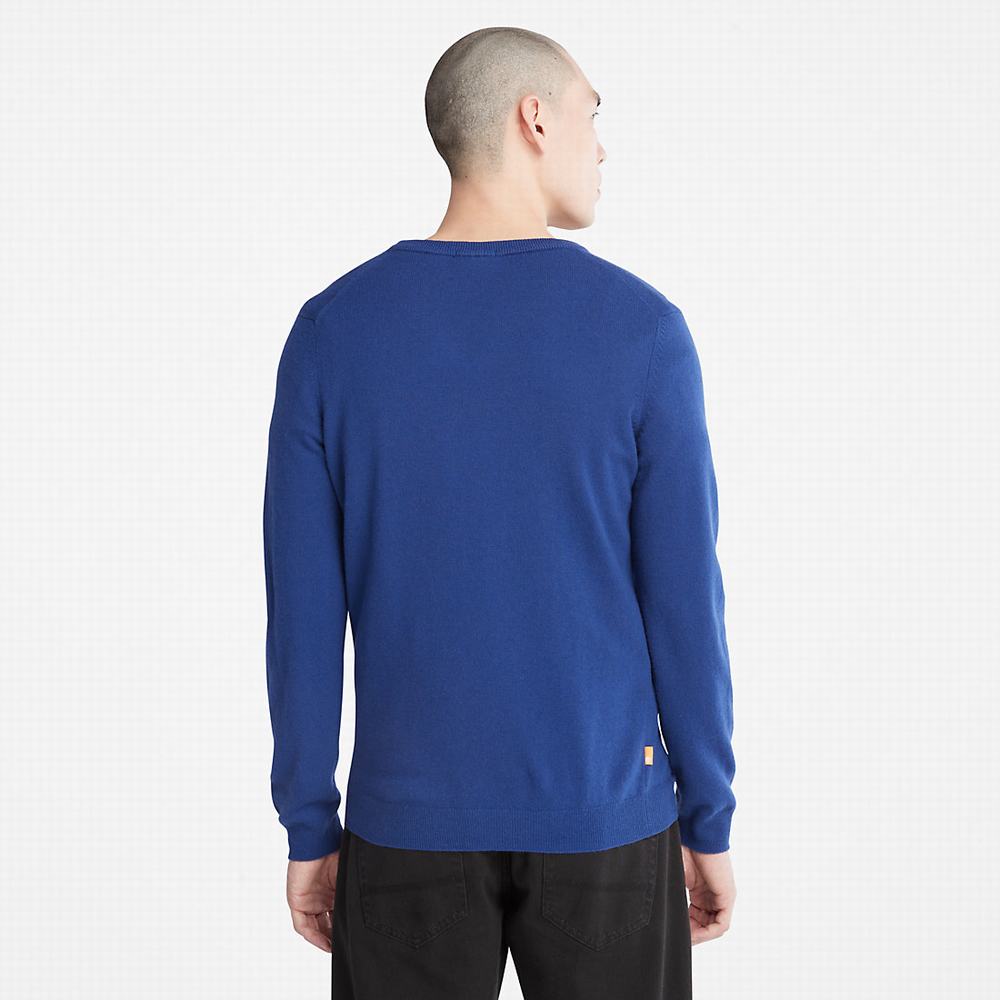 Jumpers Timberland Cohas Brook V-Neck Panske Tmavo Modre | XE4790653