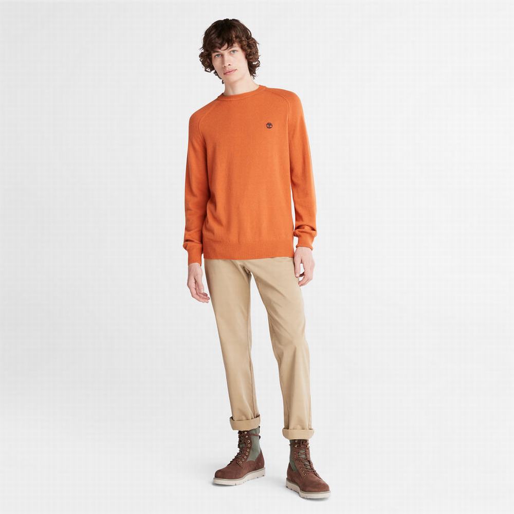 Jumpers Timberland Crewneck Raglan Panske Oranžové | TR9876502