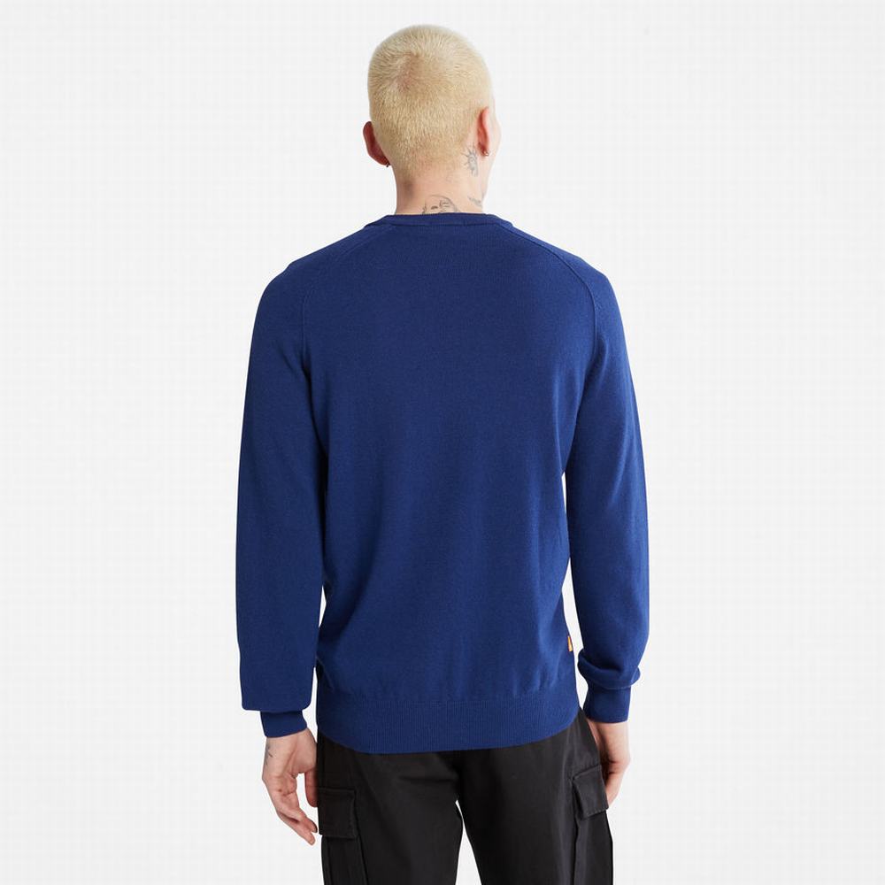 Jumpers Timberland Crewneck Raglan Panske Tmavo Modre | YO7951680