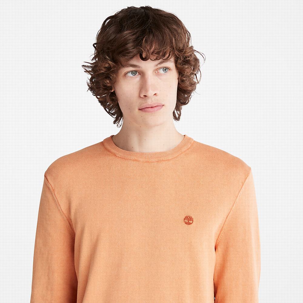 Jumpers Timberland EK+ Crewneck Panske Oranžové | BN7321450