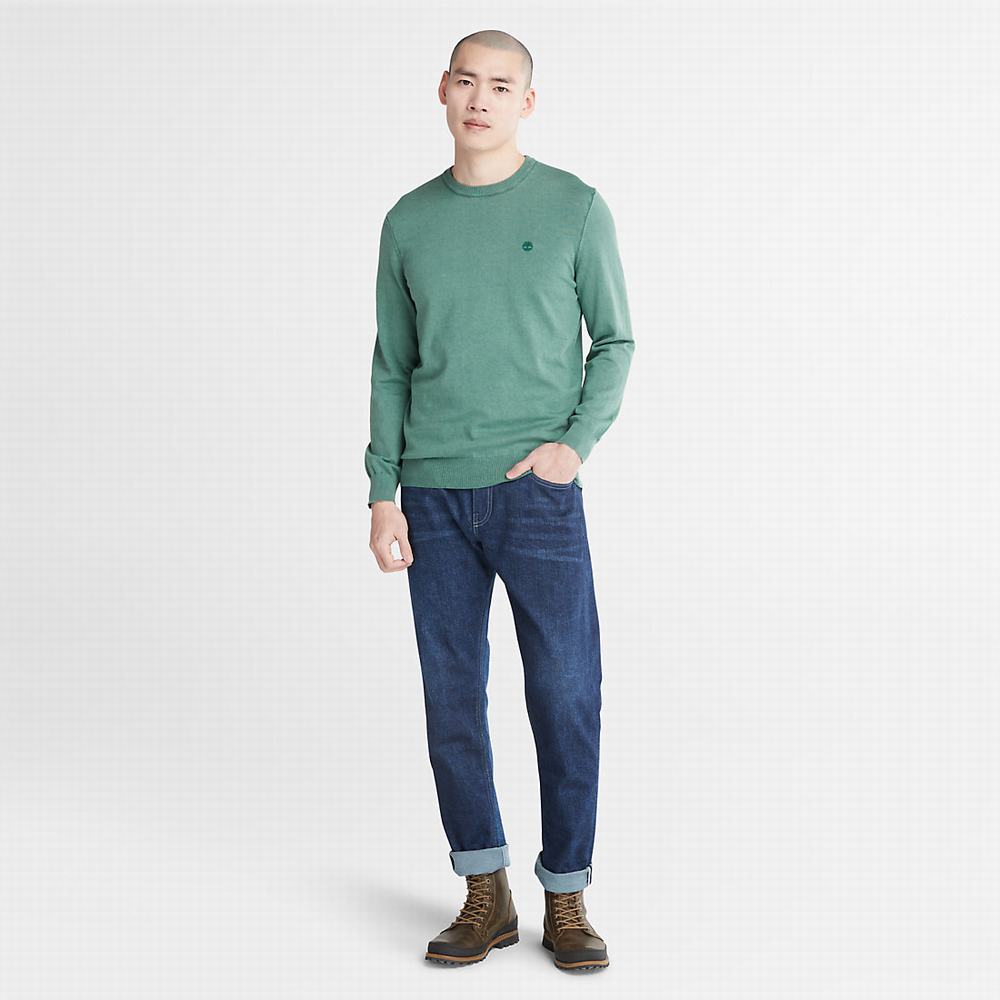 Jumpers Timberland EK+ Crewneck Panske Zelene | XM6580723