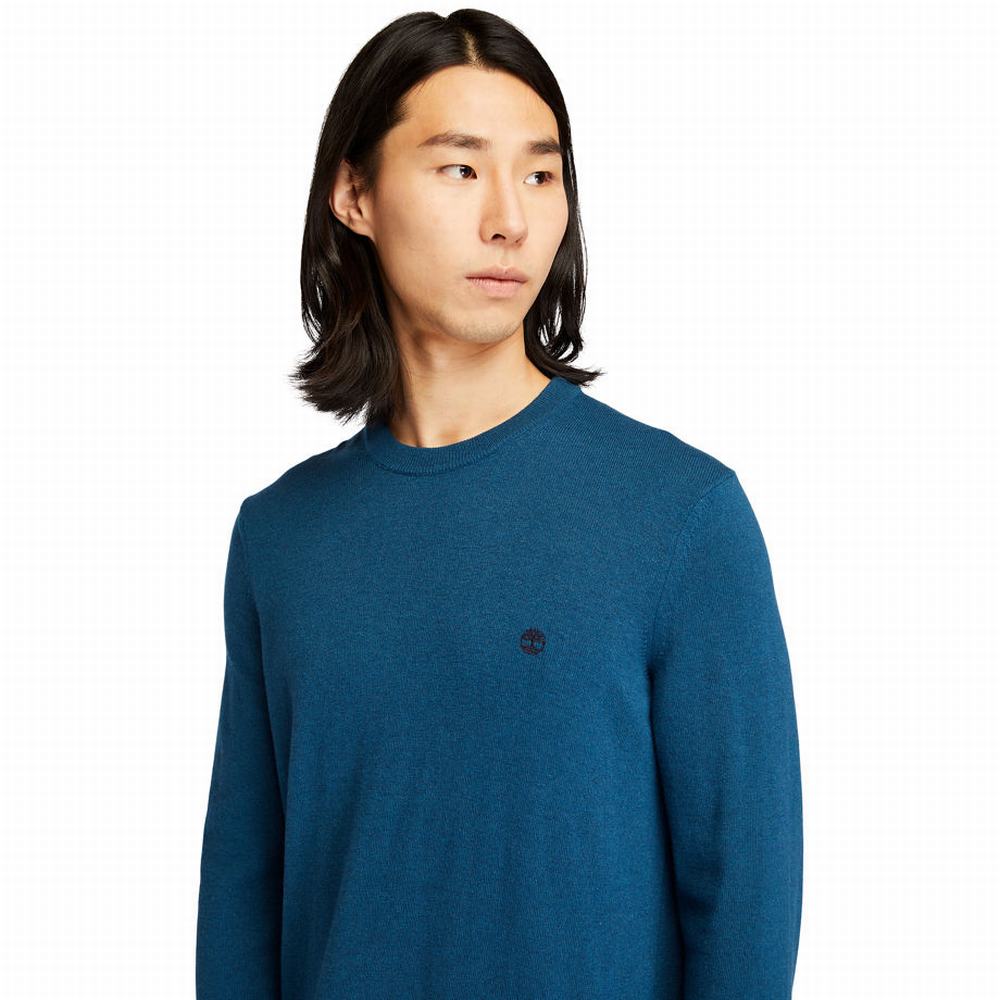 Jumpers Timberland Knox River Crewneck Panske Modre | PF4531970