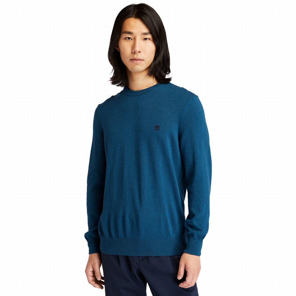 Jumpers Timberland Knox River Crewneck Panske Modre | PF4531970