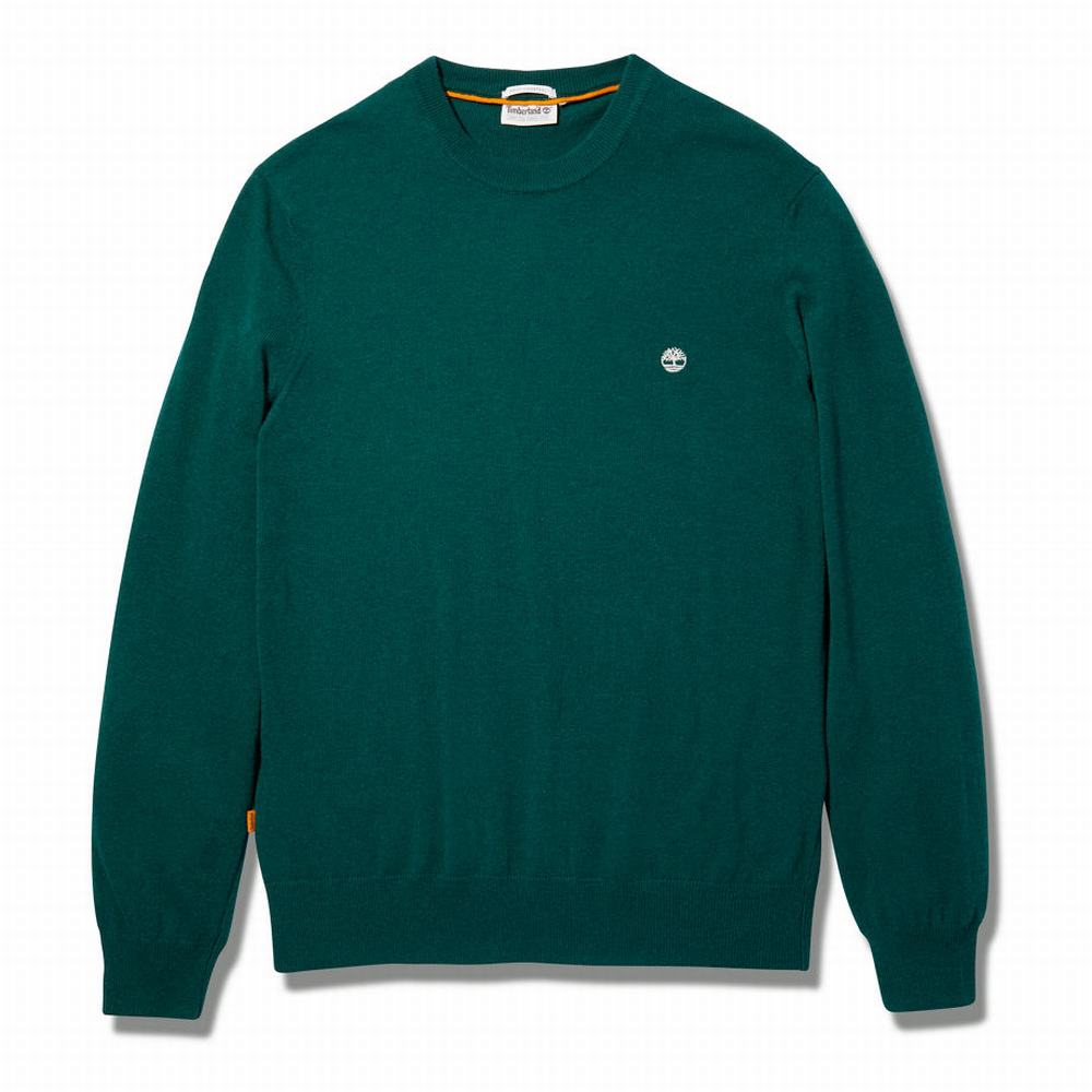 Jumpers Timberland Knox River Crewneck Panske Zelene | PJ4982513