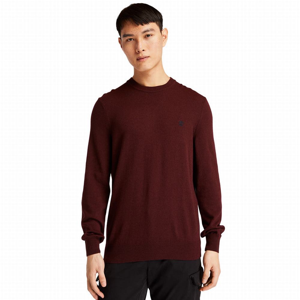 Jumpers Timberland Knox River Crewneck Panske Tmavo Hnede | SI8903416