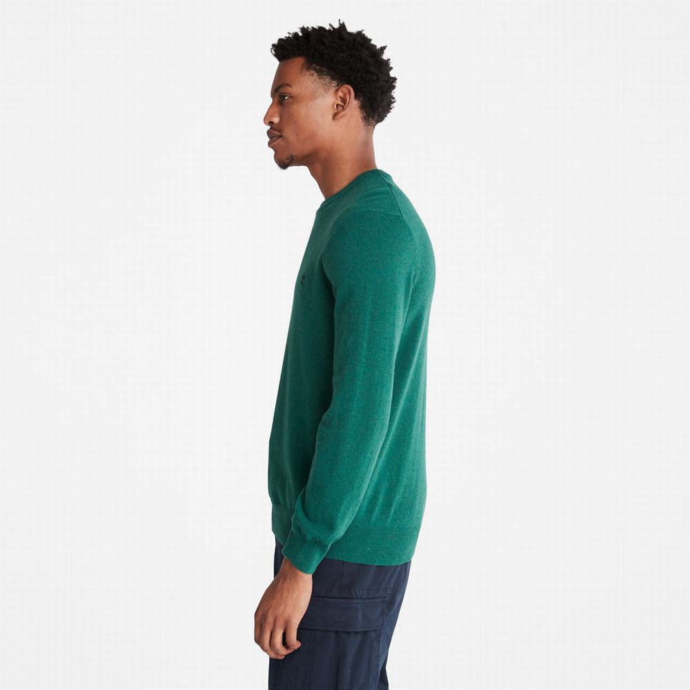 Jumpers Timberland Knox River Crewneck Panske Zelene | XV6053918