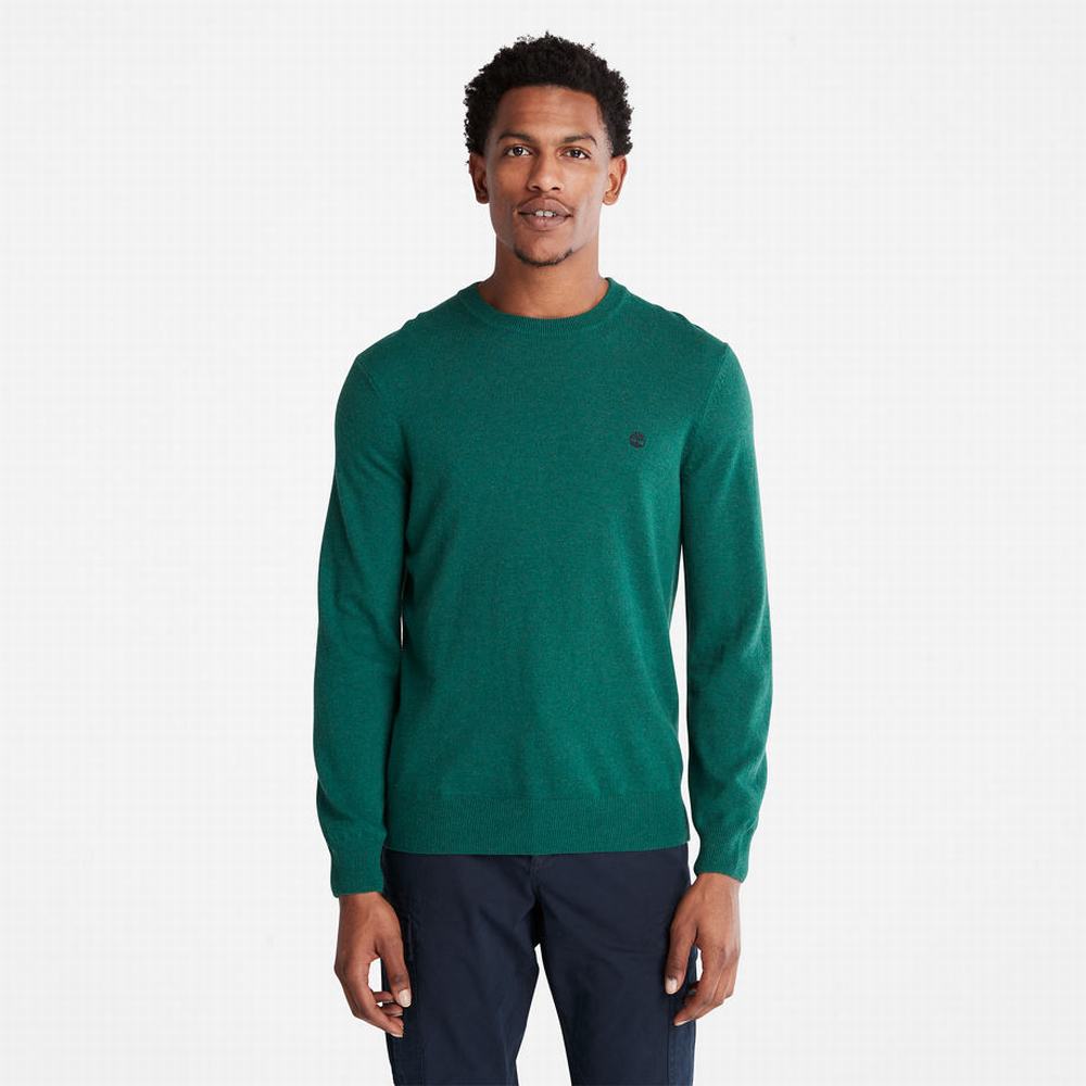 Jumpers Timberland Knox River Crewneck Panske Zelene | XV6053918