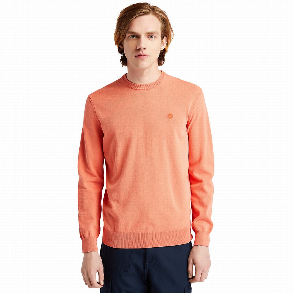 Jumpers Timberland Lightweight Washed Panske Oranžové | JK3485912