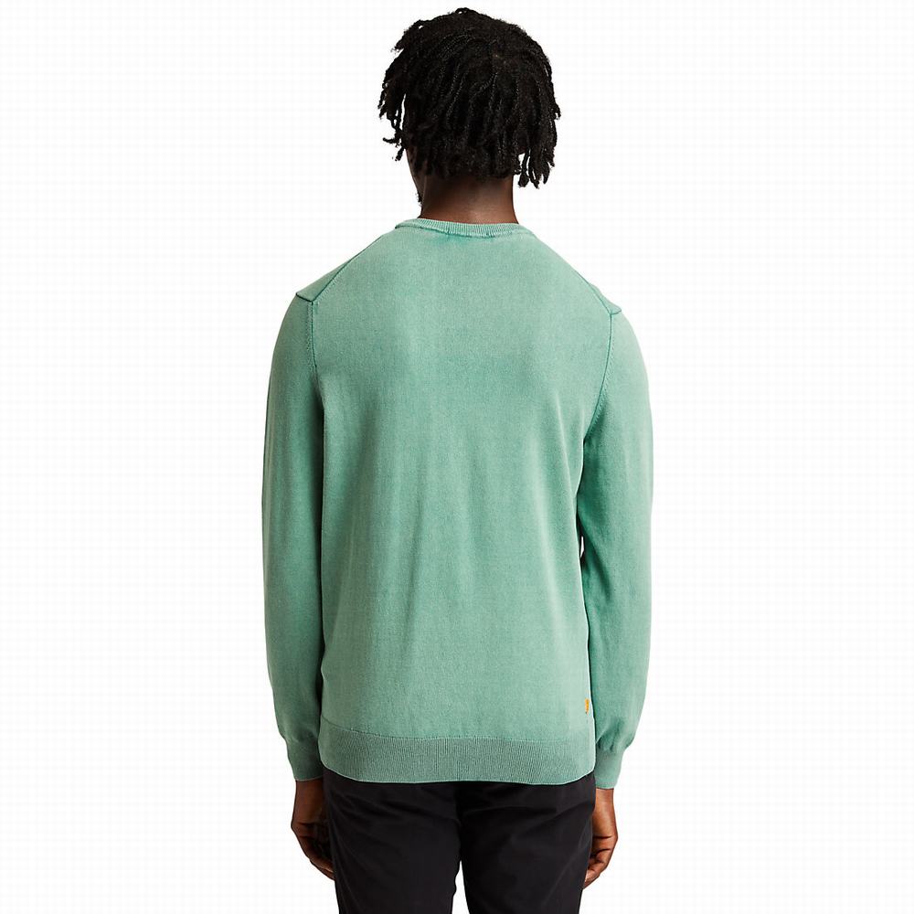 Jumpers Timberland Lightweight Washed Panske Zelene | KV6758409