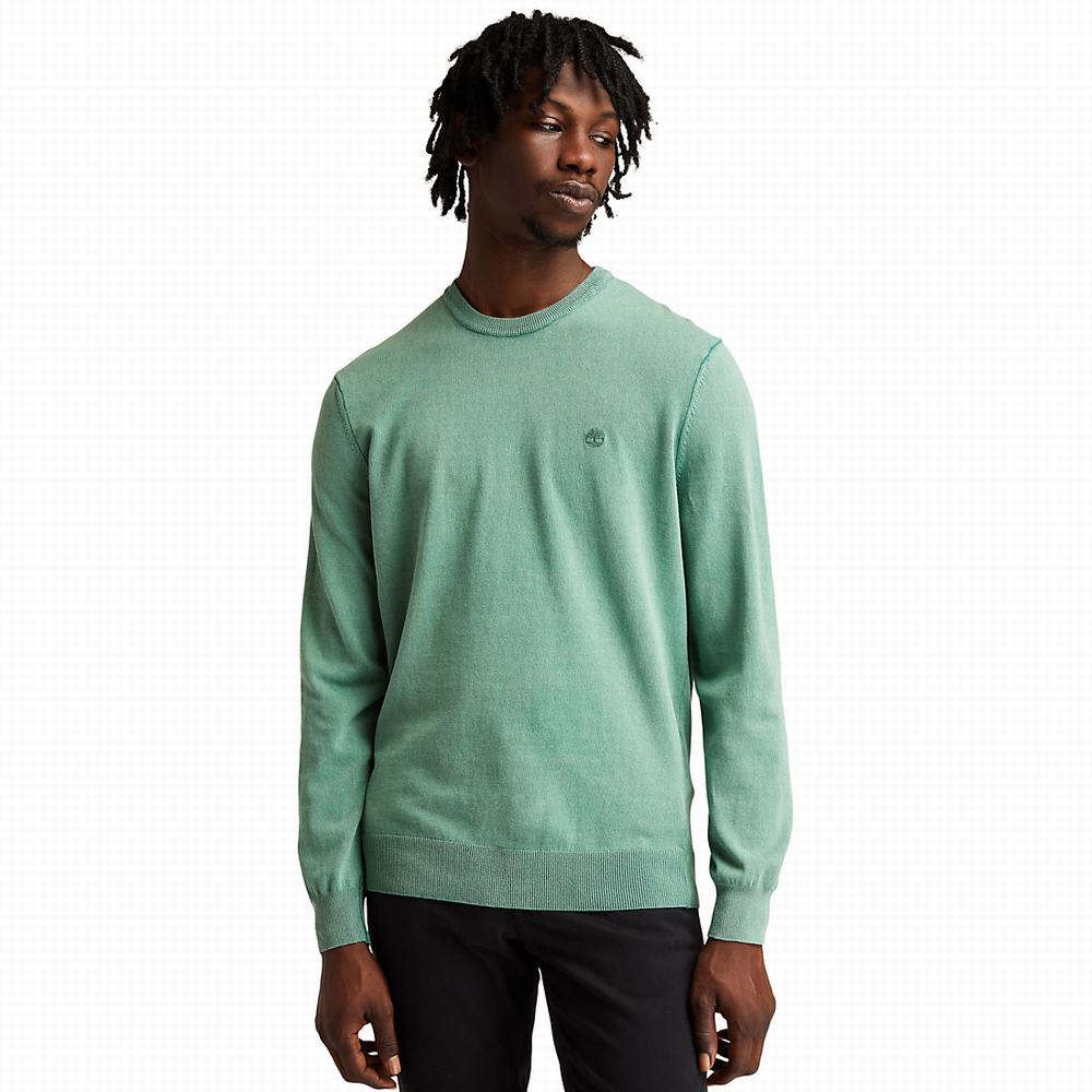 Jumpers Timberland Lightweight Washed Panske Zelene | KV6758409