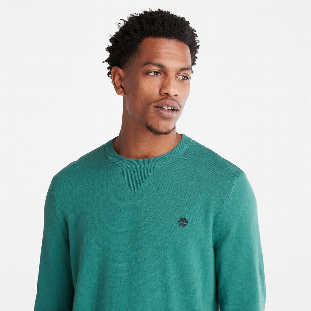 Jumpers Timberland Williams River Crewneck Panske Zelene | BF1725830