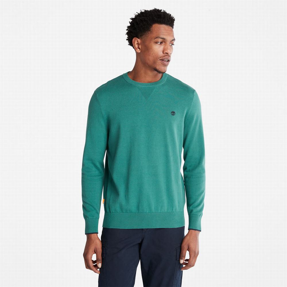 Jumpers Timberland Williams River Crewneck Panske Zelene | BF1725830