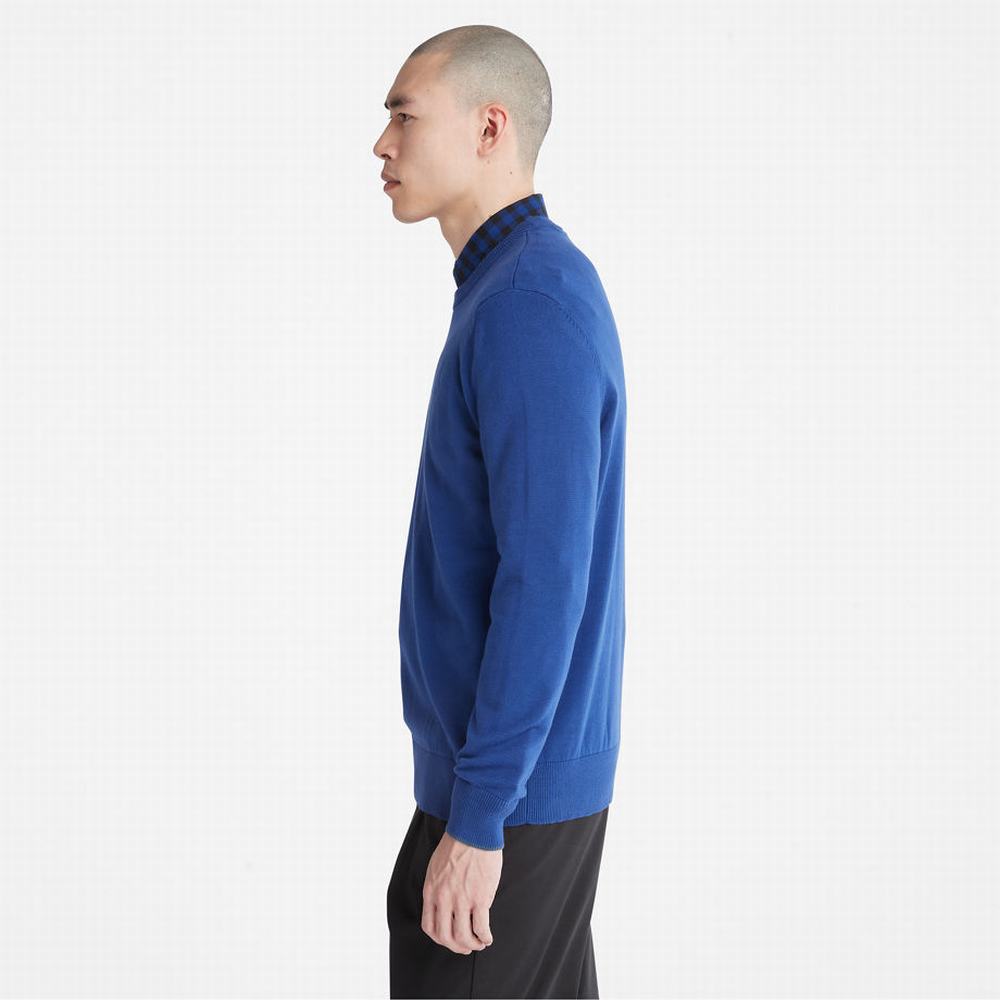 Jumpers Timberland Williams River Crewneck Panske Modre | FK4082173