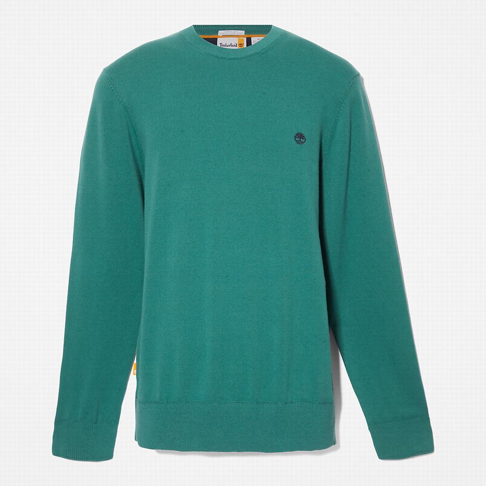 Jumpers Timberland Williams River Crewneck Panske Zelene | QL4820931