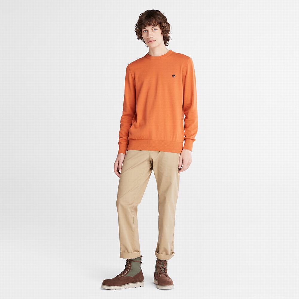 Jumpers Timberland Williams River Crewneck Panske Oranžové | RG6239815