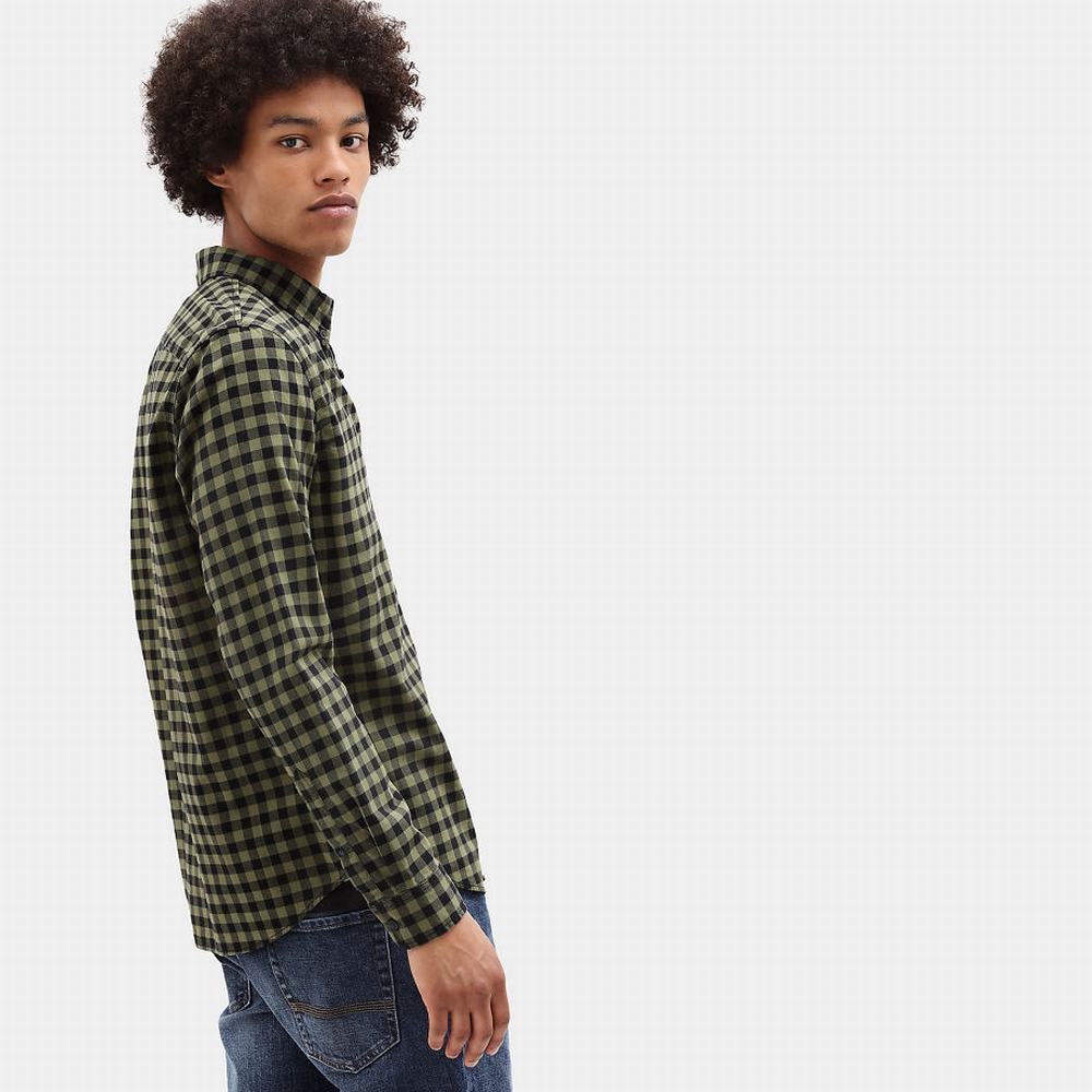 Kosele Timberland Back River Slim Check Panske Zelene | CW0384926