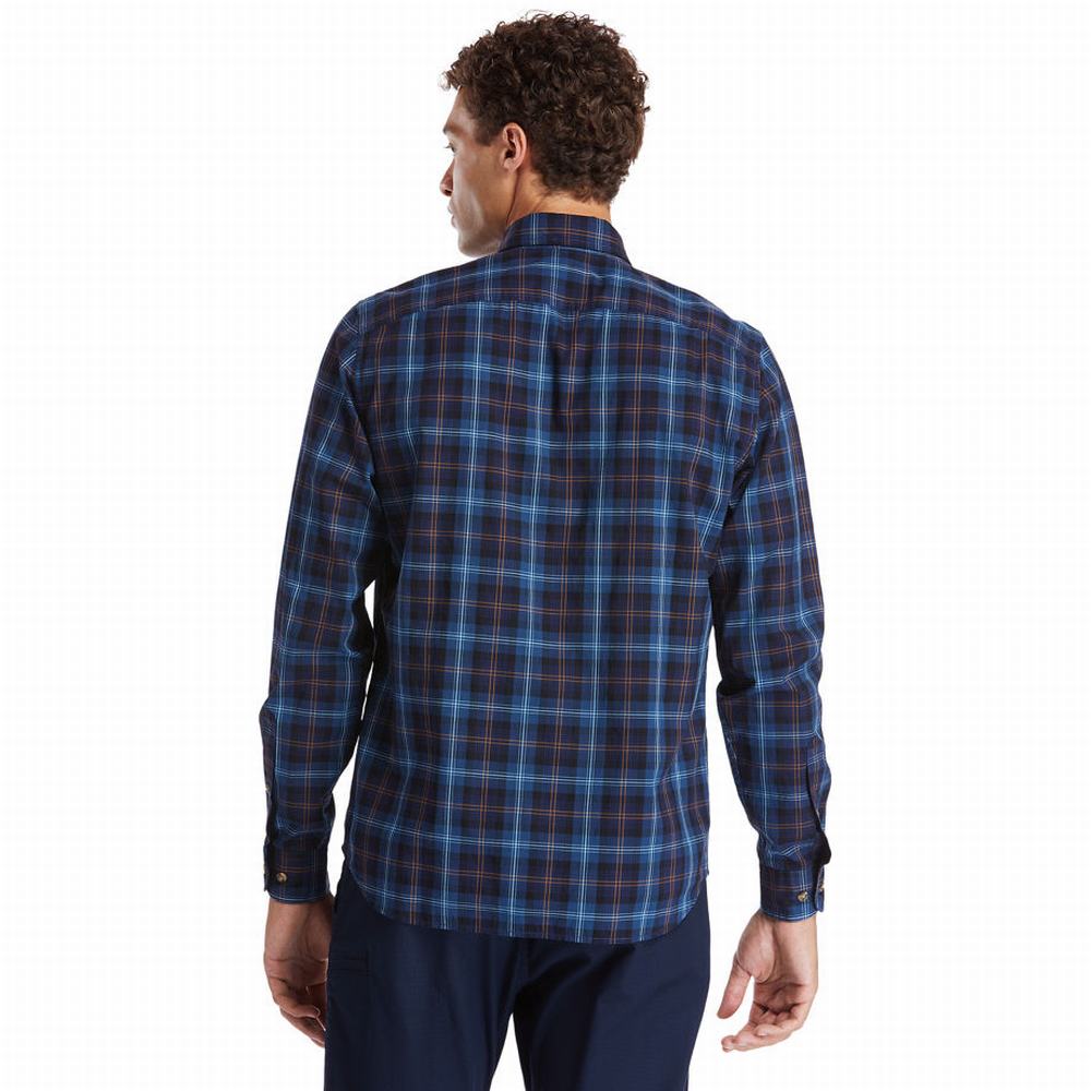 Kosele Timberland Eastham River Tartan Panske Modre | OD8329014