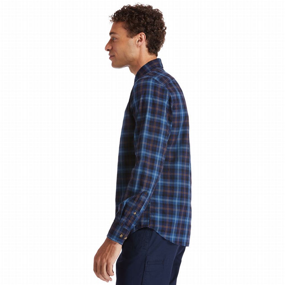 Kosele Timberland Eastham River Tartan Panske Modre | OD8329014