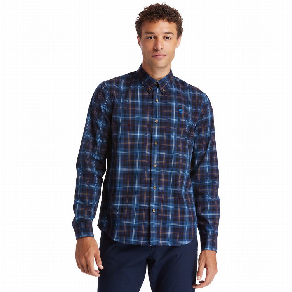 Kosele Timberland Eastham River Tartan Panske Modre | OD8329014