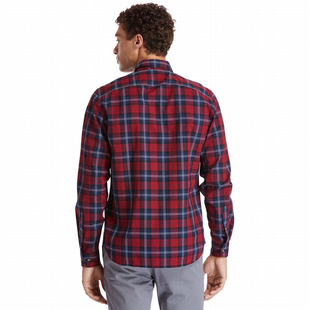 Kosele Timberland Eastham River Tartan Panske Červené | OQ9804371