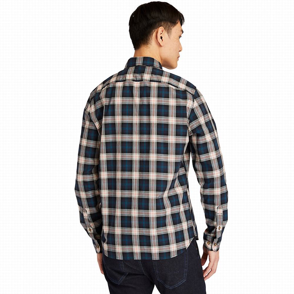 Kosele Timberland Eastham River Tartan Panske Námornícka Modrá | ZJ3794805