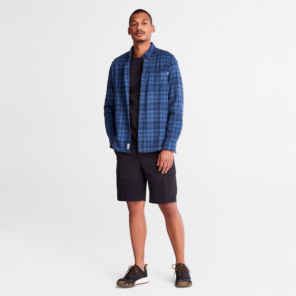 Kosele Timberland Flannel Checked Panske Námornícka Modrá | OZ5763208