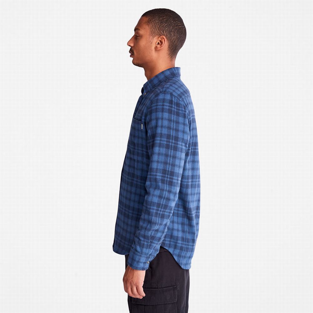 Kosele Timberland Flannel Checked Panske Námornícka Modrá | OZ5763208