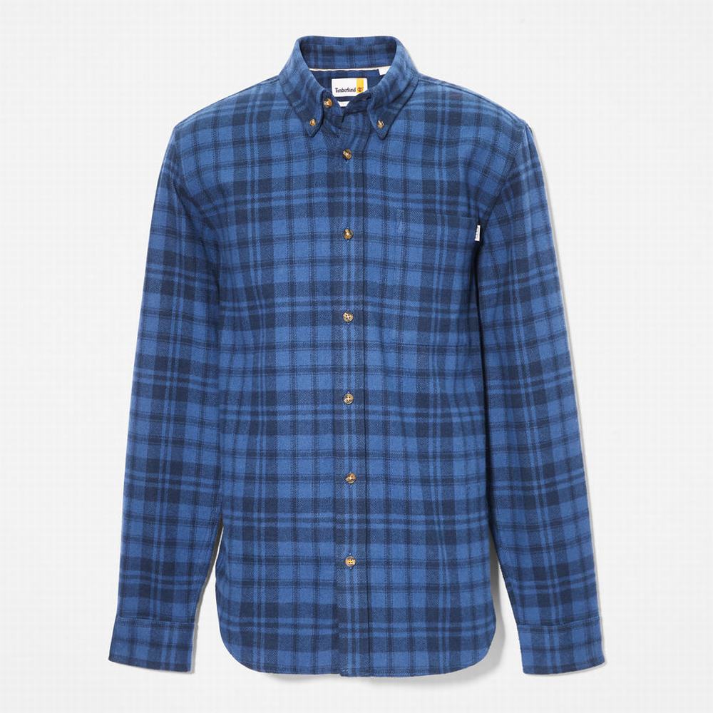 Kosele Timberland Flannel Checked Panske Námornícka Modrá | OZ5763208