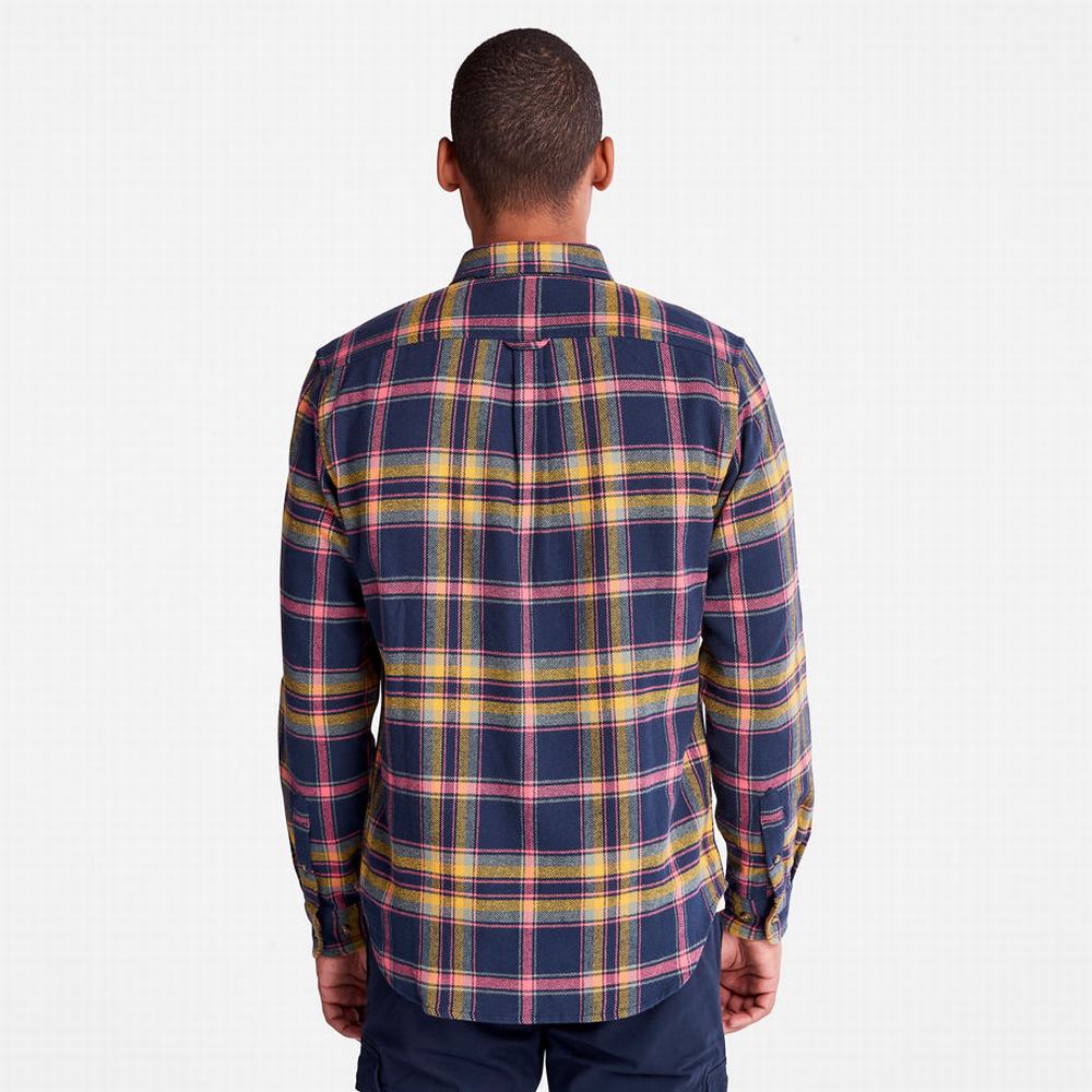 Kosele Timberland Heavy Flannel Check Panske Námornícka Modrá | AW9426175