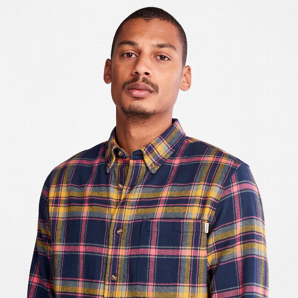 Kosele Timberland Heavy Flannel Check Panske Námornícka Modrá | AW9426175