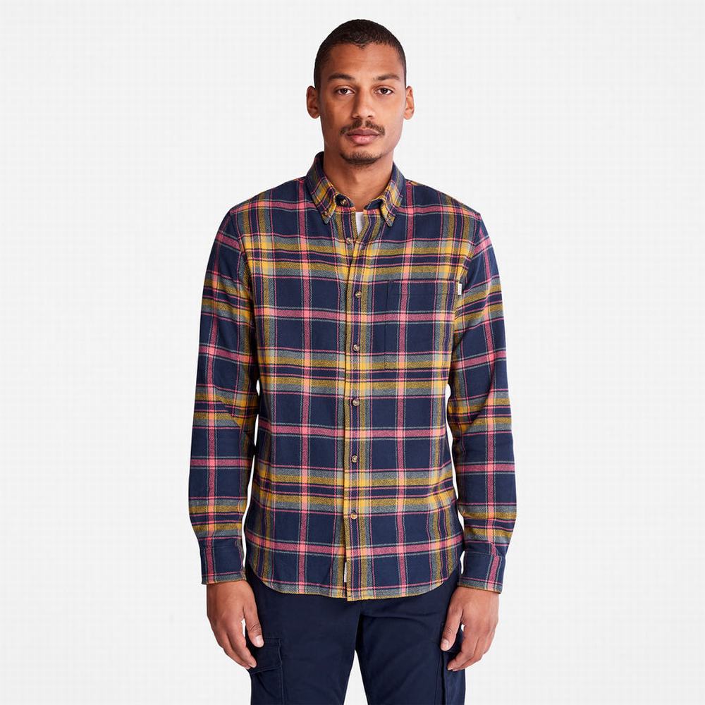 Kosele Timberland Heavy Flannel Check Panske Námornícka Modrá | AW9426175