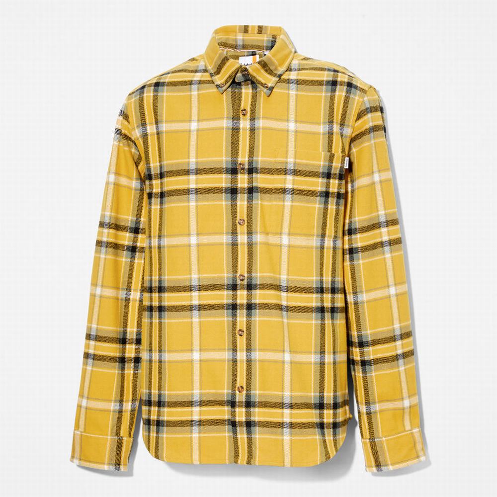 Kosele Timberland Heavy Flannel Check Panske Žlté | CA0482137