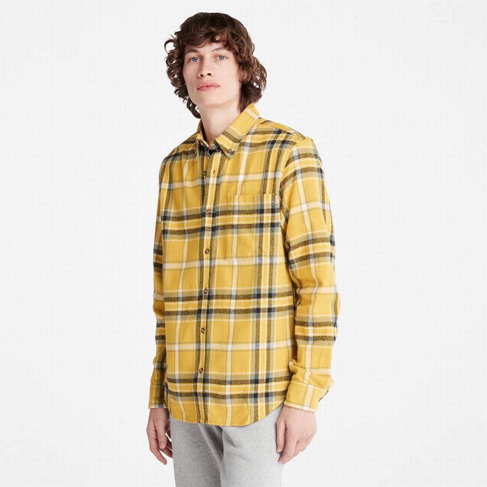 Kosele Timberland Heavy Flannel Check Panske Žlté | CA0482137