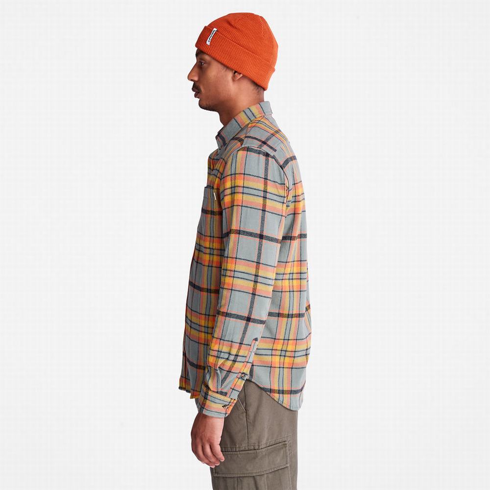 Kosele Timberland Heavy Flannel Check Panske Zelene | ON9241806