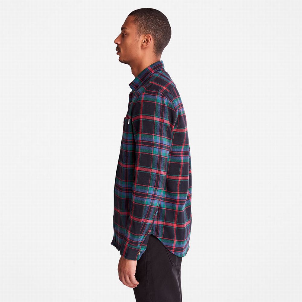 Kosele Timberland Heavy Flannel Check Panske Červené | PJ8620193