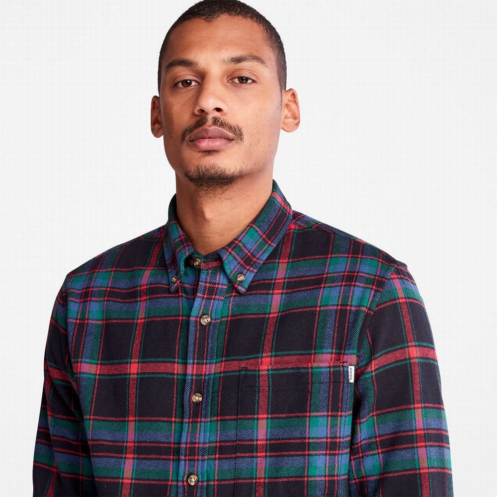 Kosele Timberland Heavy Flannel Check Panske Červené | PJ8620193