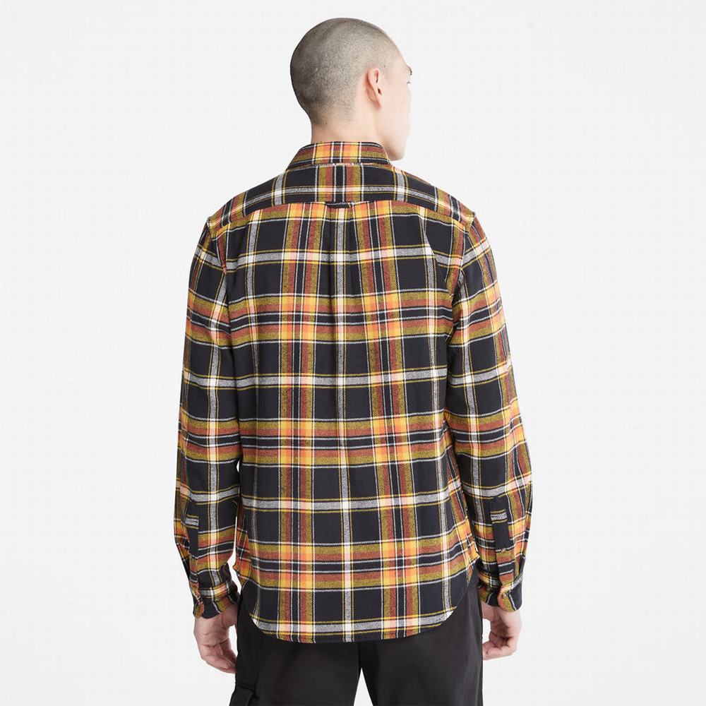 Kosele Timberland Heavy Flannel Check Panske Čierne | QM2618590