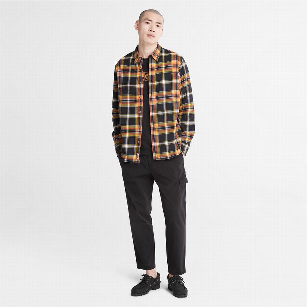 Kosele Timberland Heavy Flannel Check Panske Čierne | QM2618590