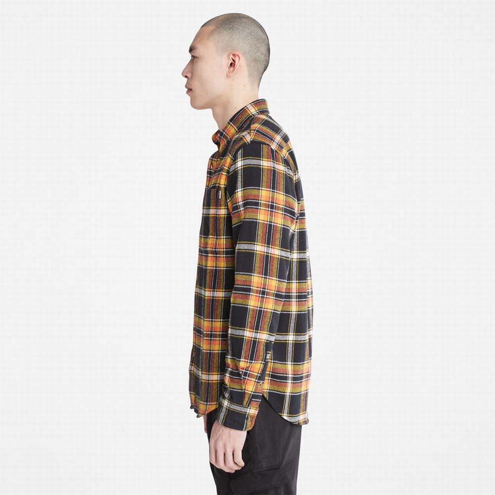 Kosele Timberland Heavy Flannel Check Panske Čierne | QM2618590