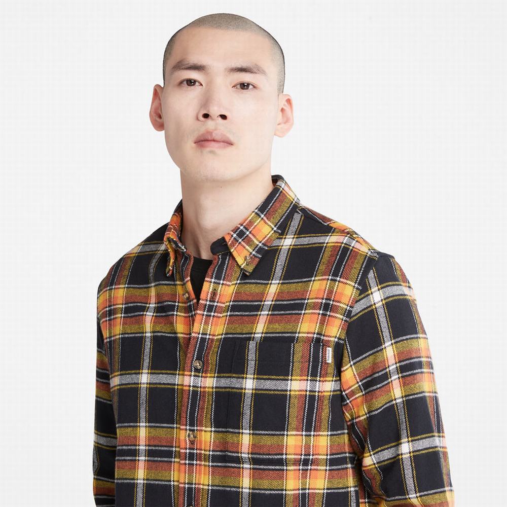 Kosele Timberland Heavy Flannel Check Panske Čierne | QM2618590